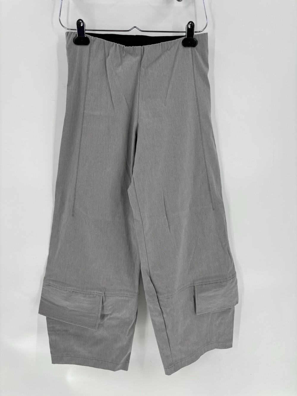 Porto San Francisco Pants Womens 1 / Small Gray Wide Leg Cargo Stretchy Pull On